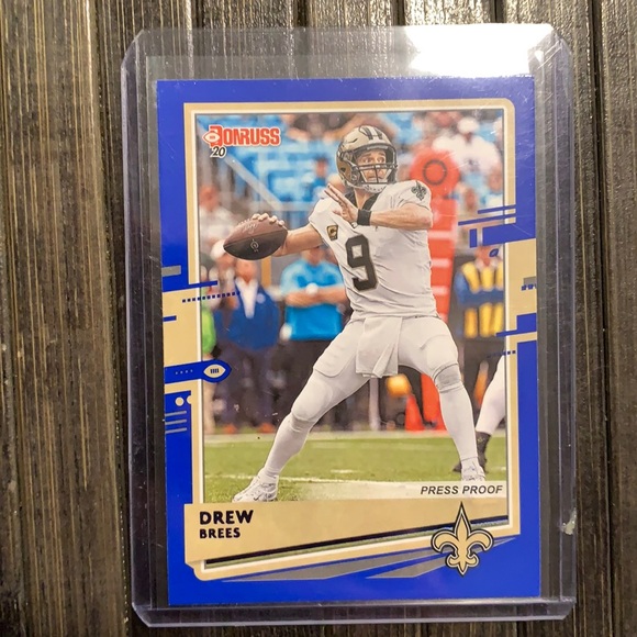 2020 Panini Donruss Drew Brees Press Proof - Picture 1 of 2